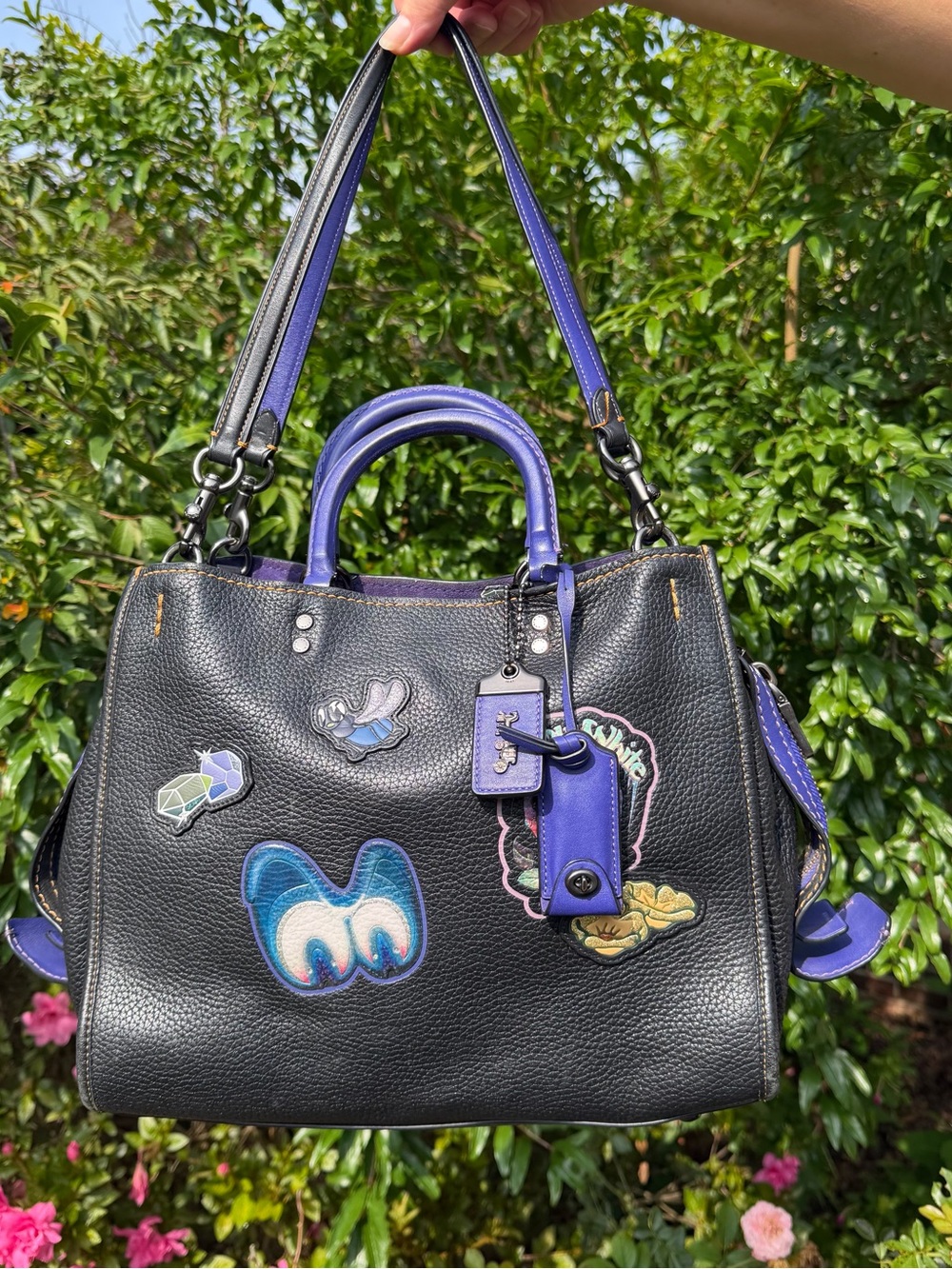 Disney X Coach Rogue Bag 30 With Patches 32793